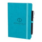 TURKUAZ KAPAKLI TARİHSİZ DEFTER (13X21 CM)